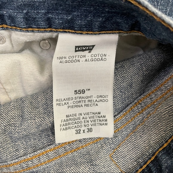 Levi's 559 Jeans Vintage Denim Jeans 32X30 - Picture 6 of 8